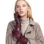 Gants d'hiver femme à doublure chaude, quatre coloris