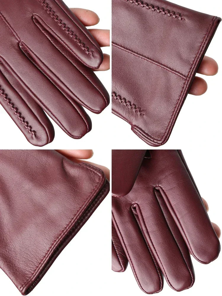 Gants d'hiver femme à doublure chaude, quatre coloris