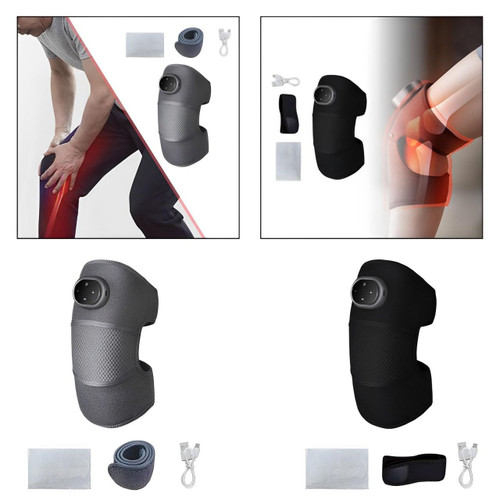 Genouillère chauffante avec massage, sangles réglables