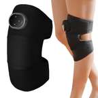 Genouillère chauffante avec massage, sangles réglables, noir