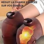 Genouillère chauffante avec massage, sangles réglables