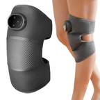 Genouillère chauffante avec massage, sangles réglables, gris