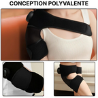 Genouillère chauffante avec massage, sangles réglables