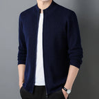 Gilet homme à col, coupe ajustée, quatre coloris, du S au 2XL, bleu marine