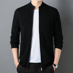 Gilet homme à col, coupe ajustée, quatre coloris, du S au 2XL, noir