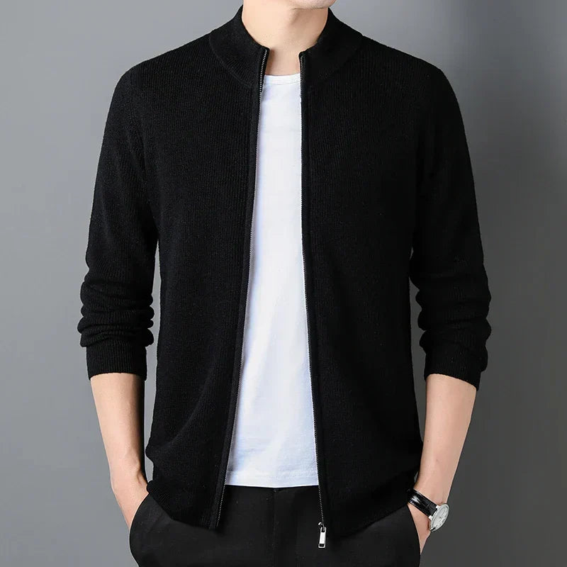 Gilet homme à col, coupe ajustée, quatre coloris, du S au 2XL, noir