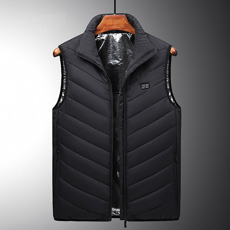 Gilet chauffant homme USB, 13 zones, trois niveaux de chaleur