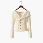 Gilet court femme côtelé boutonné, dix coloris, une seule taille, blanc