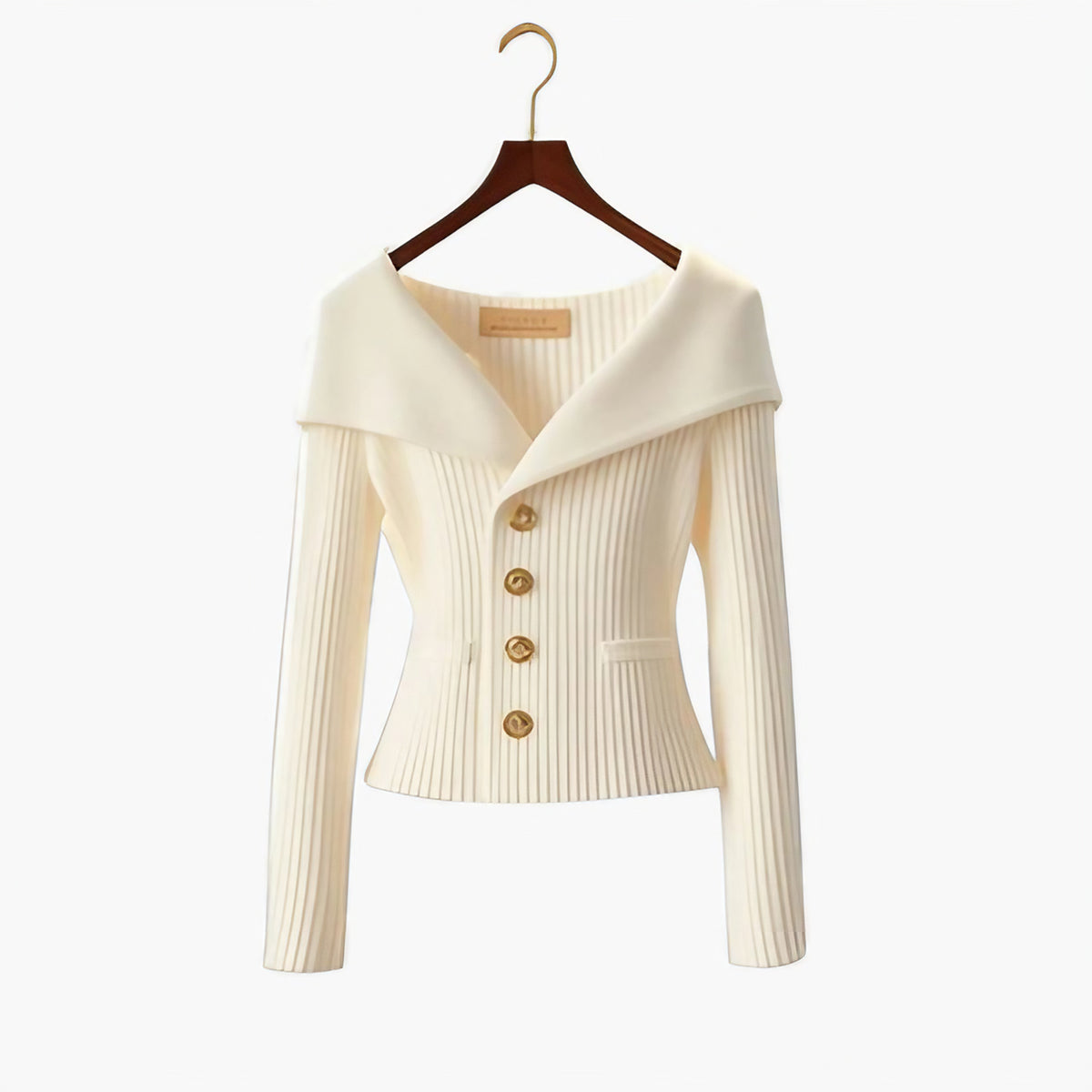 Gilet court femme côtelé boutonné, dix coloris, une seule taille, blanc