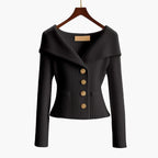 Gilet court femme côtelé boutonné, dix coloris, une seule taille, noir