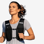 Gilet de course mixte à poches, réglable, éléments réfléchissants