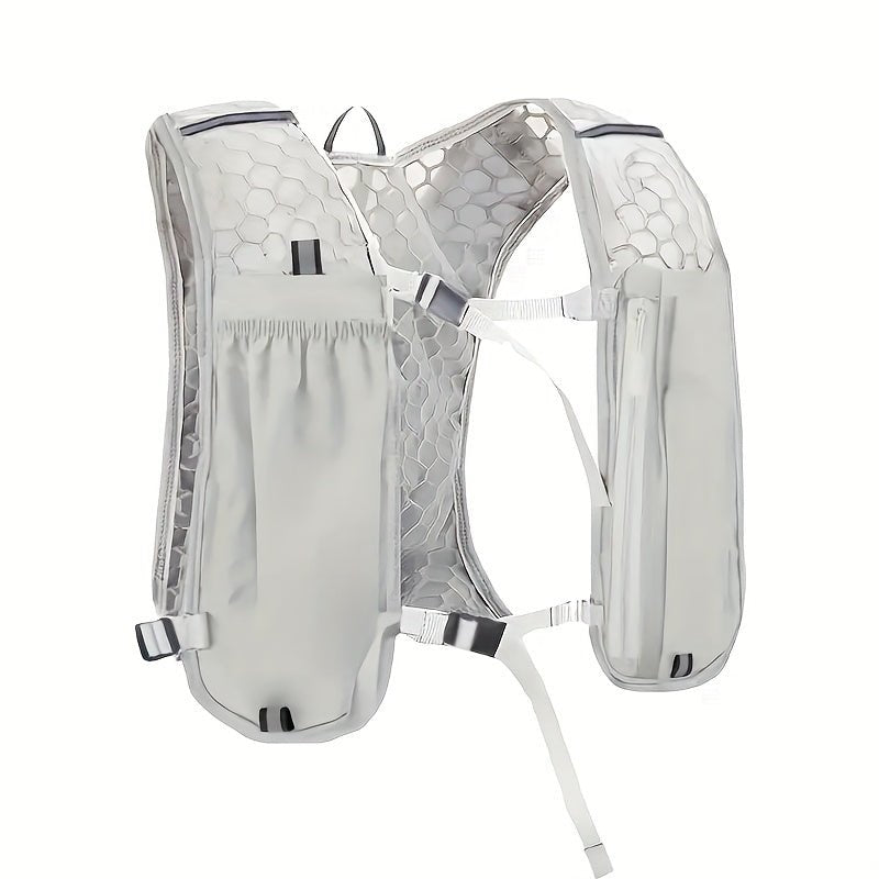 Gilet de course mixte à poches, réglable, éléments réfléchissants