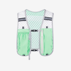 Gilet de course mixte à poches, réglable, éléments réfléchissants, vert