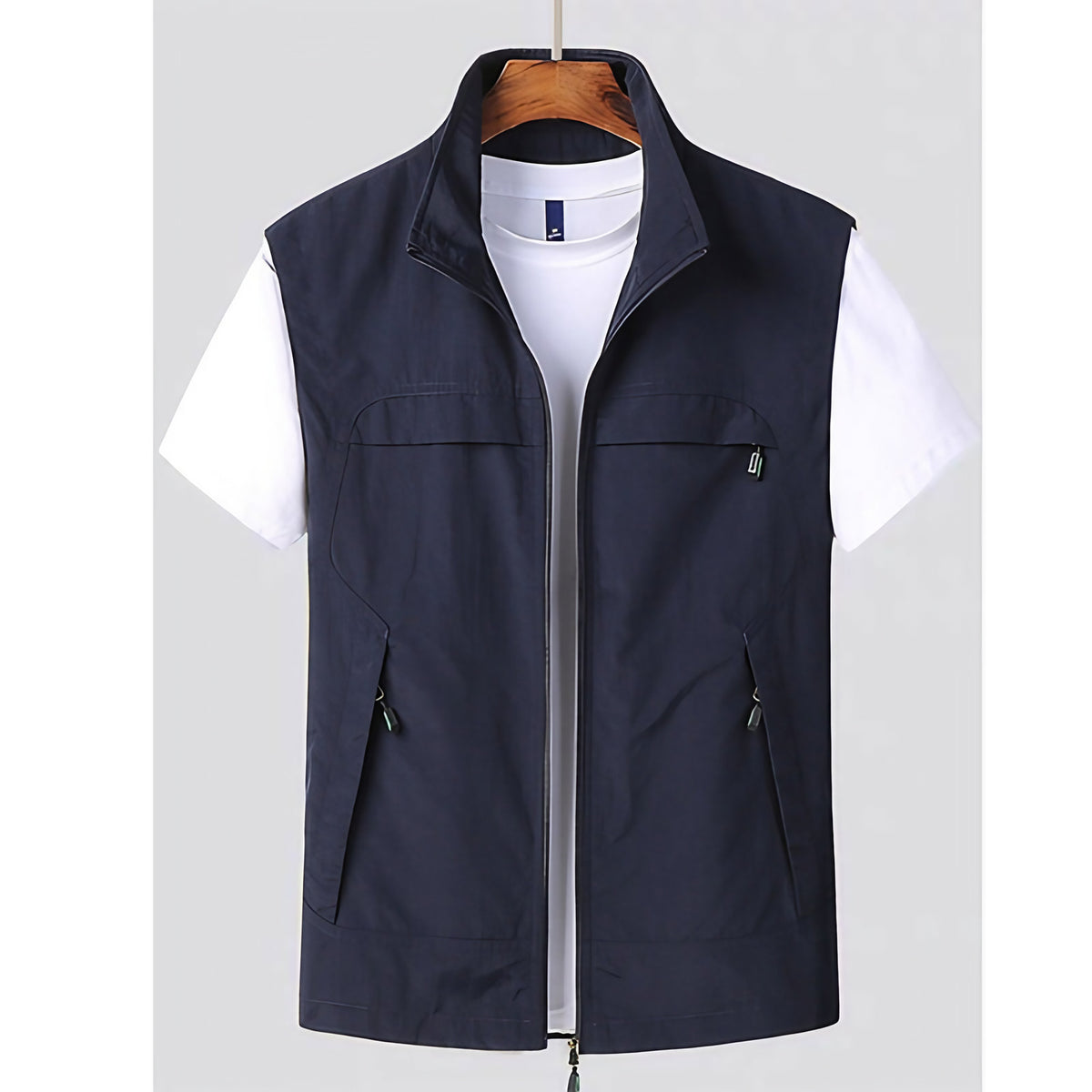 Gilet sans manches homme uni, coupe légère, quatre coloris