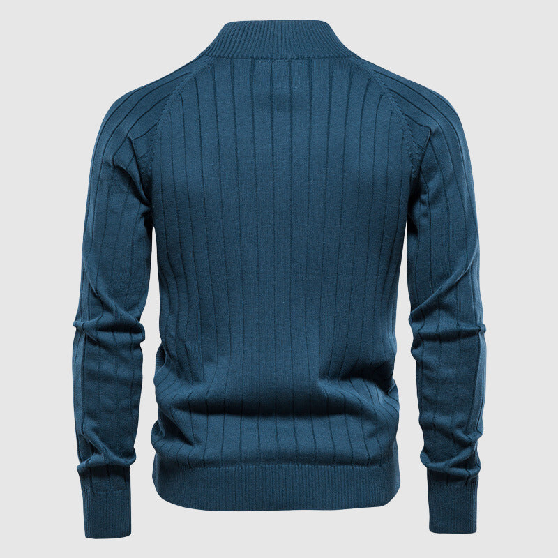 Cardigan zippé homme, fermeture éclair intégrale, du S au XL
