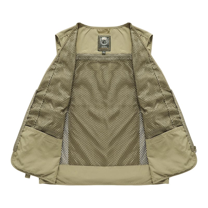 Gilet sans manches homme multipoches pour l'été, cinq coloris