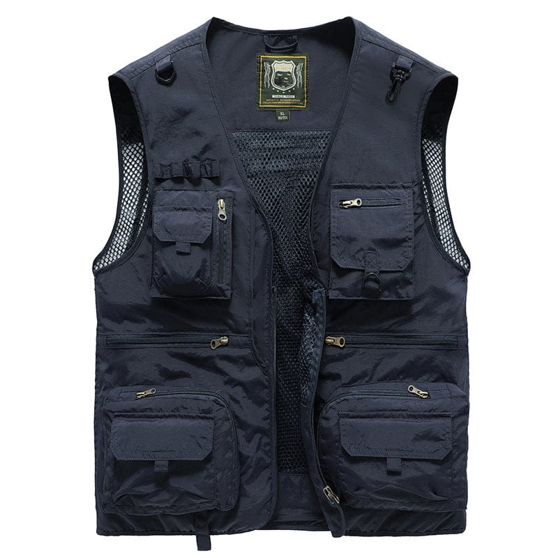 Gilet sans manches homme multipoches pour l'été, cinq coloris