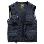Gilet sans manches homme multipoches pour l'été, cinq coloris
