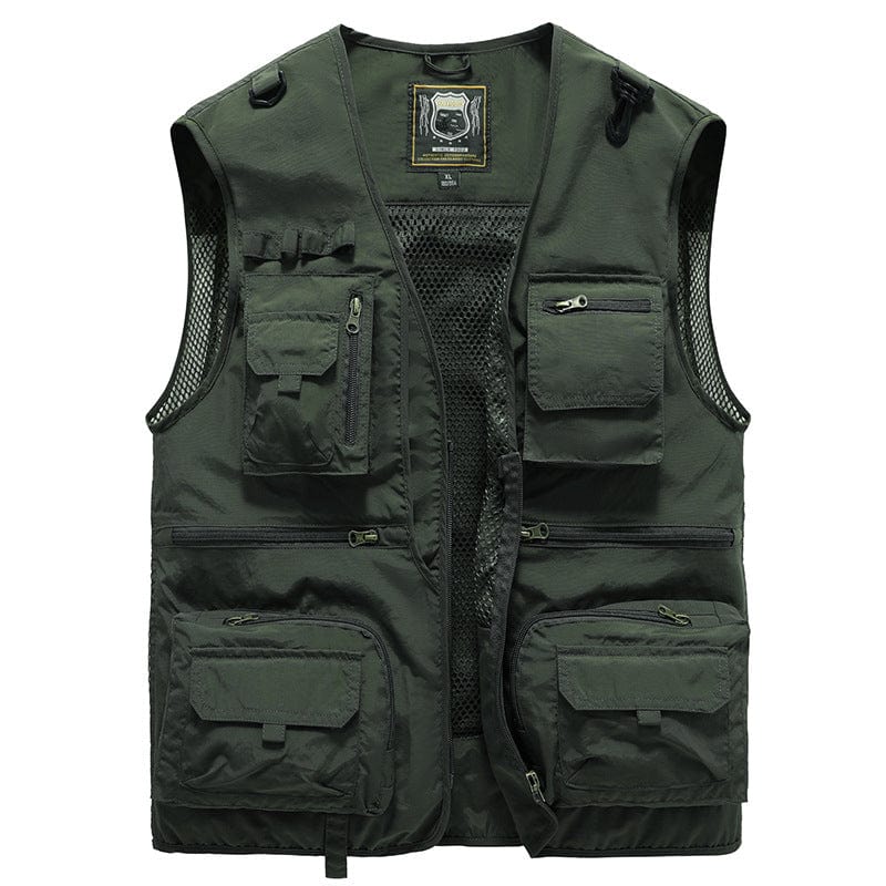 Gilet sans manches homme multipoches pour l'été, cinq coloris