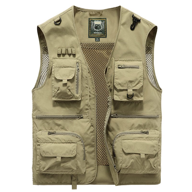 Gilet sans manches homme multipoches pour l'été, cinq coloris