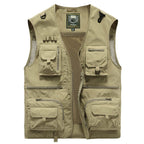Gilet sans manches homme multipoches pour l'été, cinq coloris