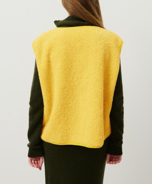 Gilet sans manches femme boutonné, col V, six coloris