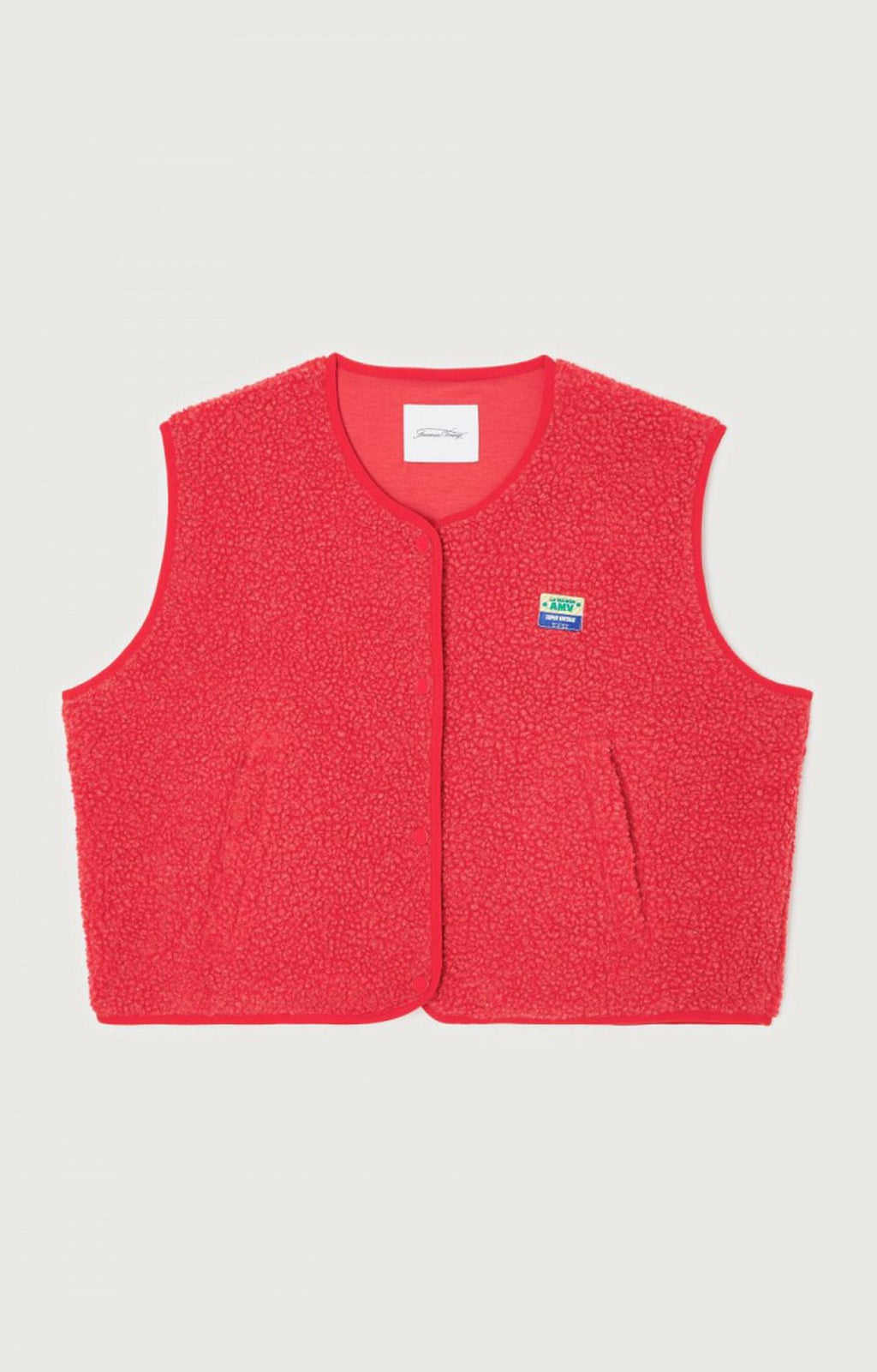 Gilet sans manches femme boutonné, col V, six coloris