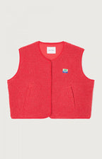 Gilet sans manches femme boutonné, col V, six coloris