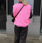 Gilet sans manches femme boutonné, col V, six coloris