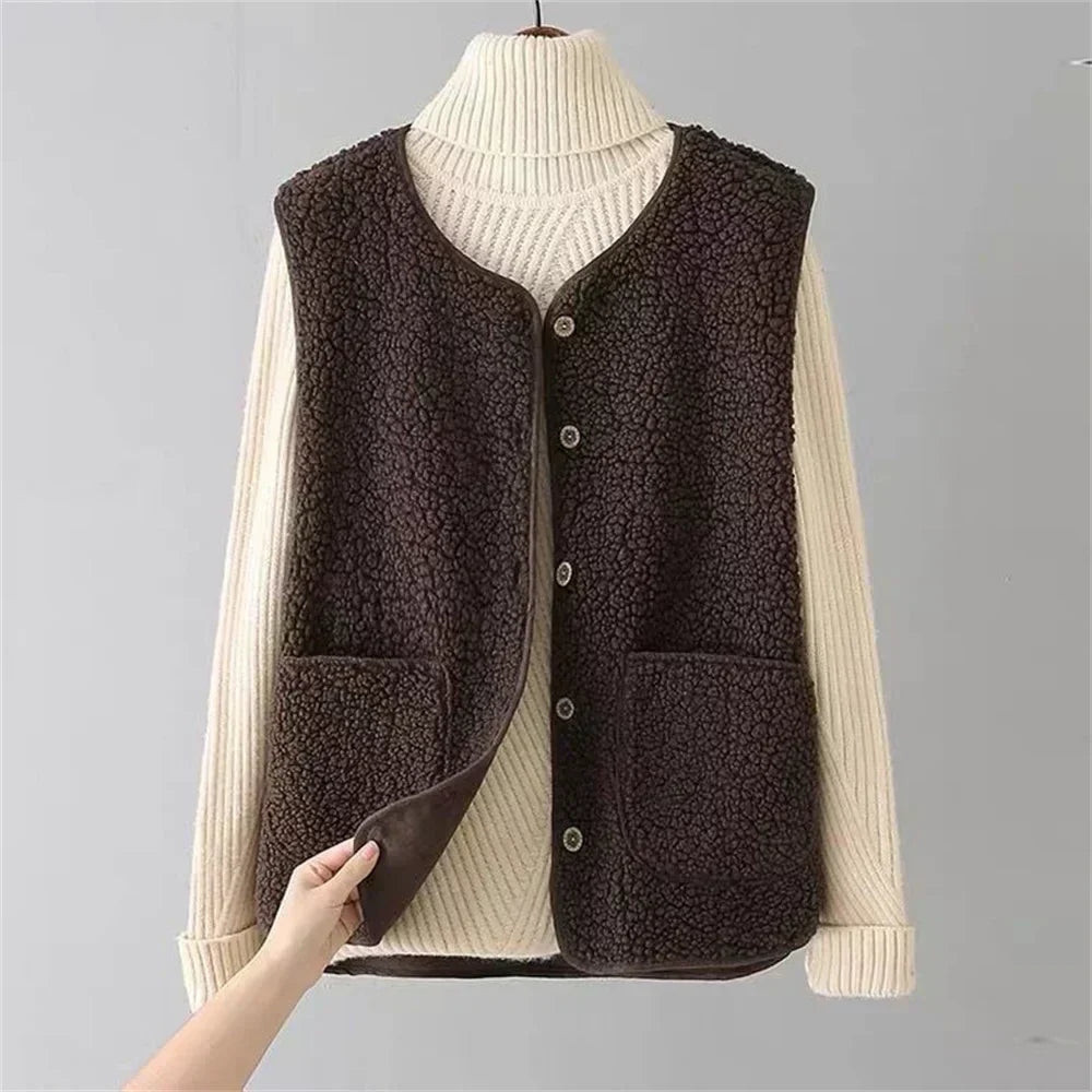 Gilet sans manches femme chaud, trois coloris, du XS au 3XL