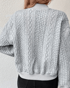 Gilet femme en maille tricotée, cinq coloris, du XS au 3XL