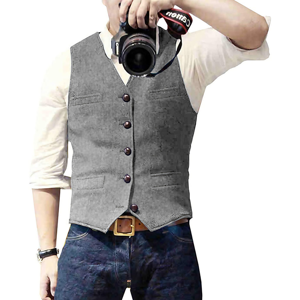 Gilet homme coupe ajustée, sept coloris, du XS au 3XL, gris