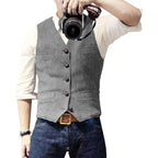 Gilet homme coupe ajustée, sept coloris, du XS au 3XL, gris