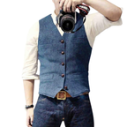 Gilet homme sans manches coupe ajustée, sept coloris