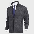 Gilet zippé homme, six coloris, du M au 3XL, gris foncé