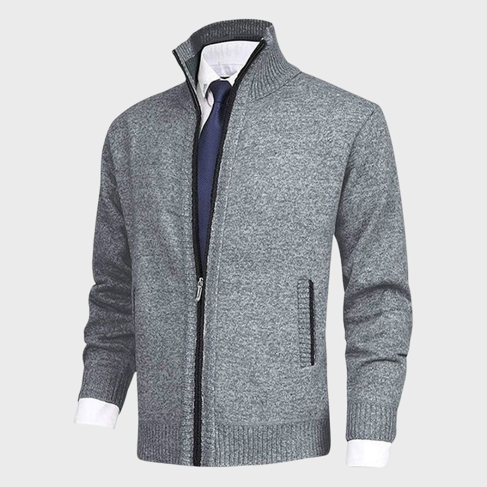Gilet zippé homme, six coloris, du M au 3XL, gris clair