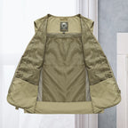 Gilet sans manches homme multipoches, nylon et polyester, du S au 5XL