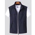 Gilet sans manches homme à séchage rapide, léger, du XS au 4XL, bleu marine