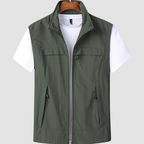 Veste légère homme zippée pour l'été, protection UV