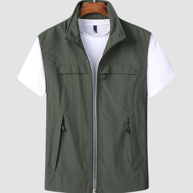 Veste légère homme zippée pour l'été, protection UV