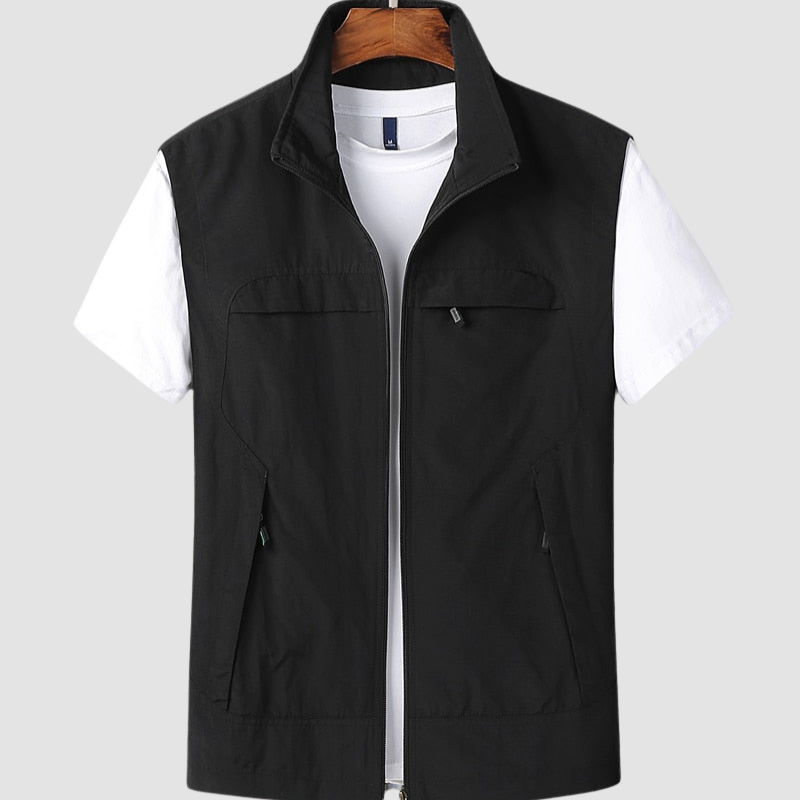 Veste légère homme zippée pour l'été, protection UV