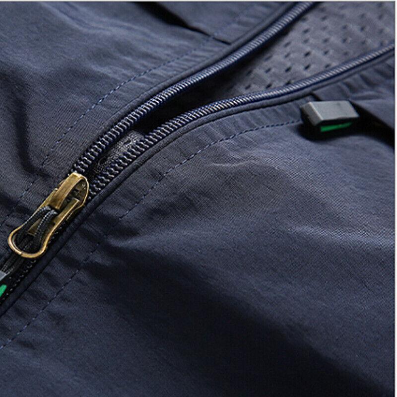 Veste légère homme zippée pour l'été, protection UV