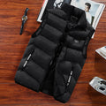 Gilet matelassé homme sans manches, zip intégral, six coloris, noir