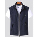 Gilet sans manches homme uni, quatre coloris, du XS au 4XL, bleu marine