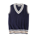 Gilet sans manches homme col V, coupe ajustée, du XS au 5XL, bleu