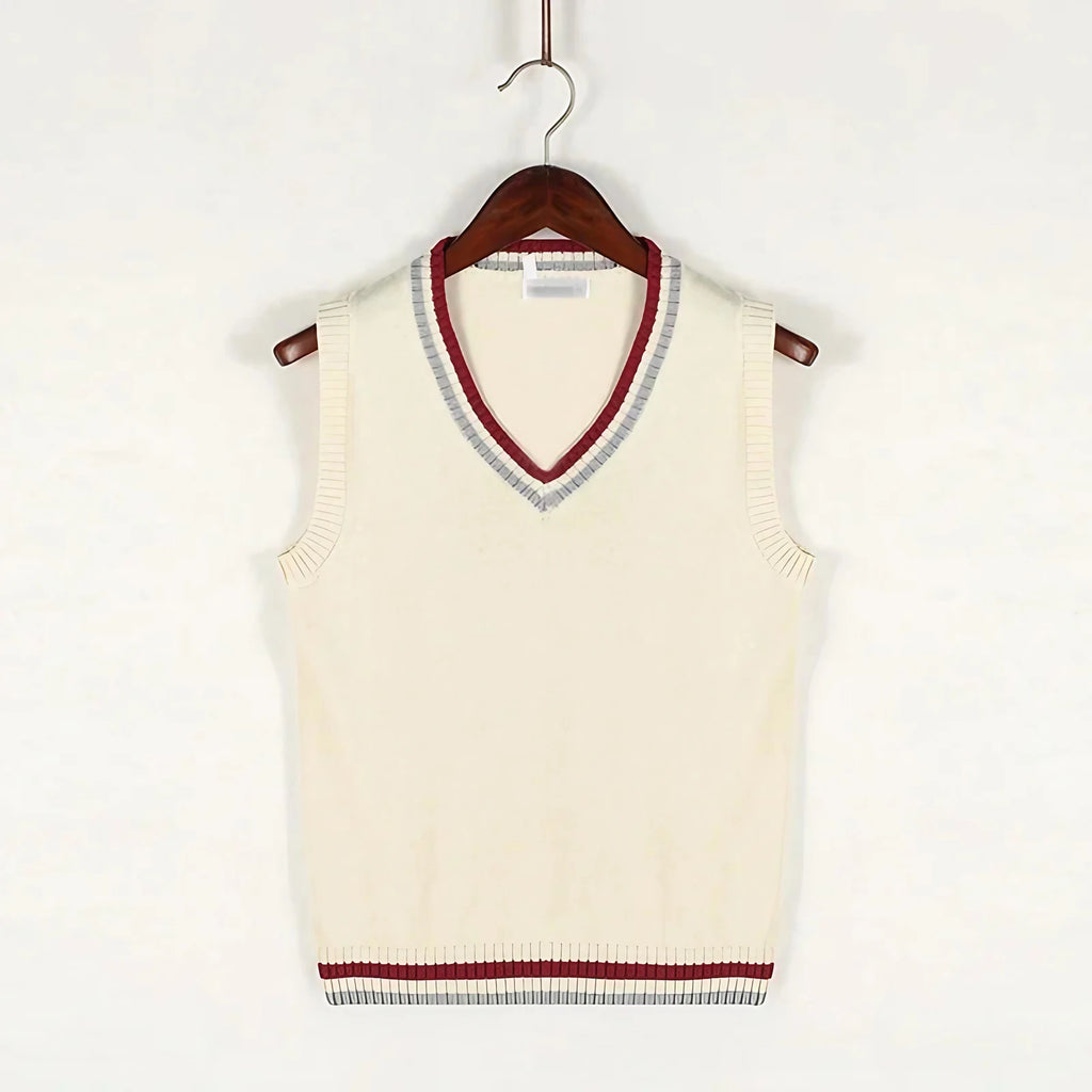 Gilet sans manches homme col V, coupe ajustée, du XS au 5XL, beige