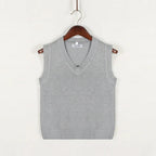 Gilet sans manches homme col V, coupe ajustée, du XS au 5XL, gris