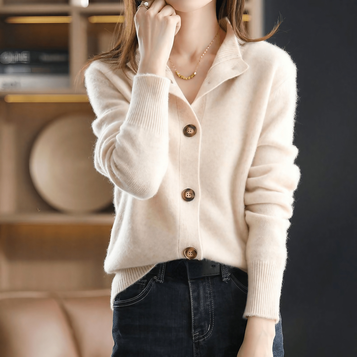 Gilet femme en tricot pour l'automne et l'hiver, du S au 2XL
