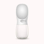 Gourde pour chien avec bol intégré, 350 ou 550 ml, blanc