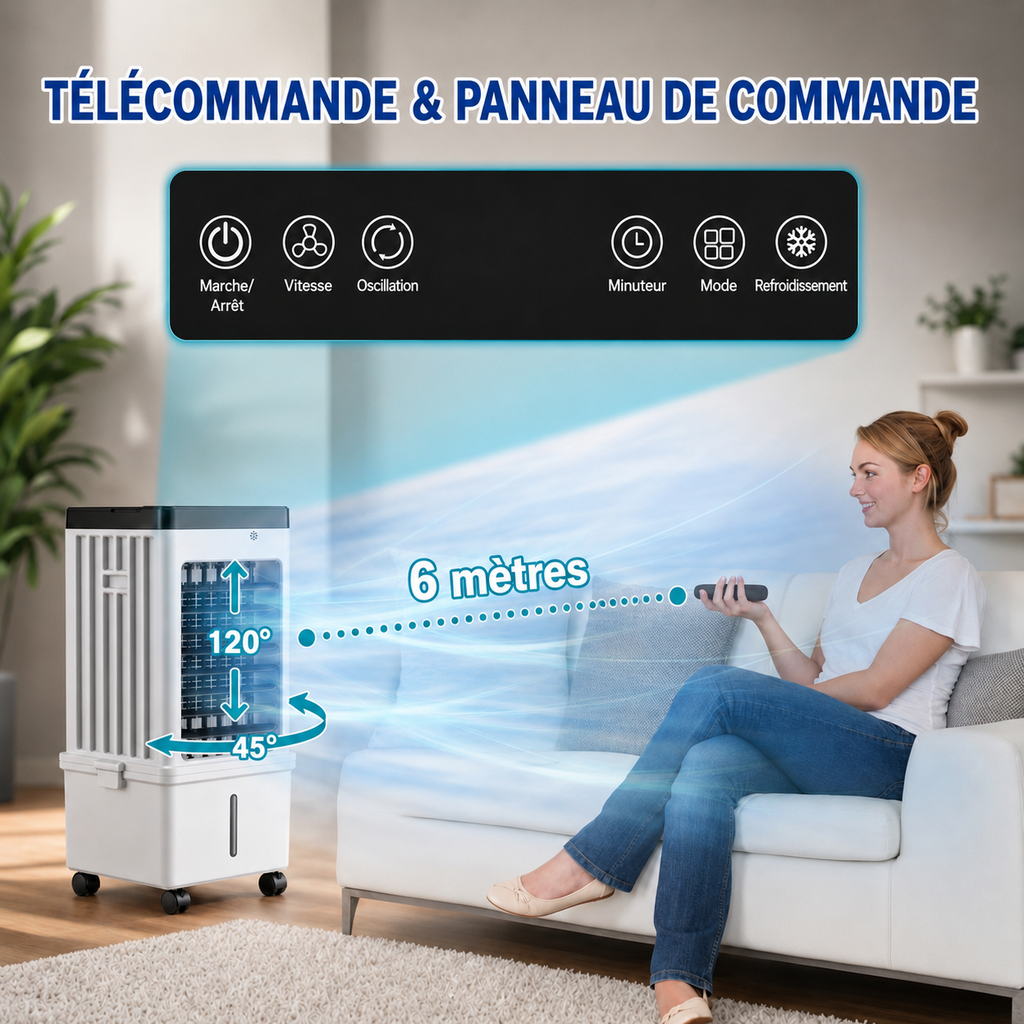 Climatiseur portable sans installation à la fenêtre